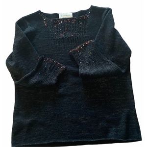 SUSAN BRISTOL BLACK  SWEATER XL